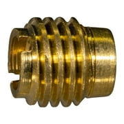1/4"-20 x 1/2" Brass Coarse Thread Tapped Wood Inserts WIB-092