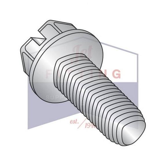1/4-20 x 1/2" Taptite Style Thread Forming Screws | Slotted | Hex Washers Head | 18-8 Stainless Steel (Quantity: 1000)