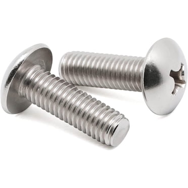 1/4-20 X 1 Truss Head Machine Screws, Phillips Drive, Fully Machine