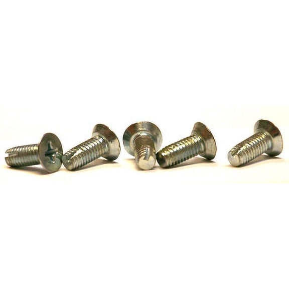 1/4-20 x 1/2" Type 1 Thread Cutting Screws / Phillips / Flat Undercut Head / Steel / Zinc - 5000 Piece Carton