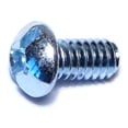 thumbnail image 1 of 1/4"-20 x 1/2" Zinc Plated Steel Coarse Thread Combo Round Head Machine Screws, 1 of 1