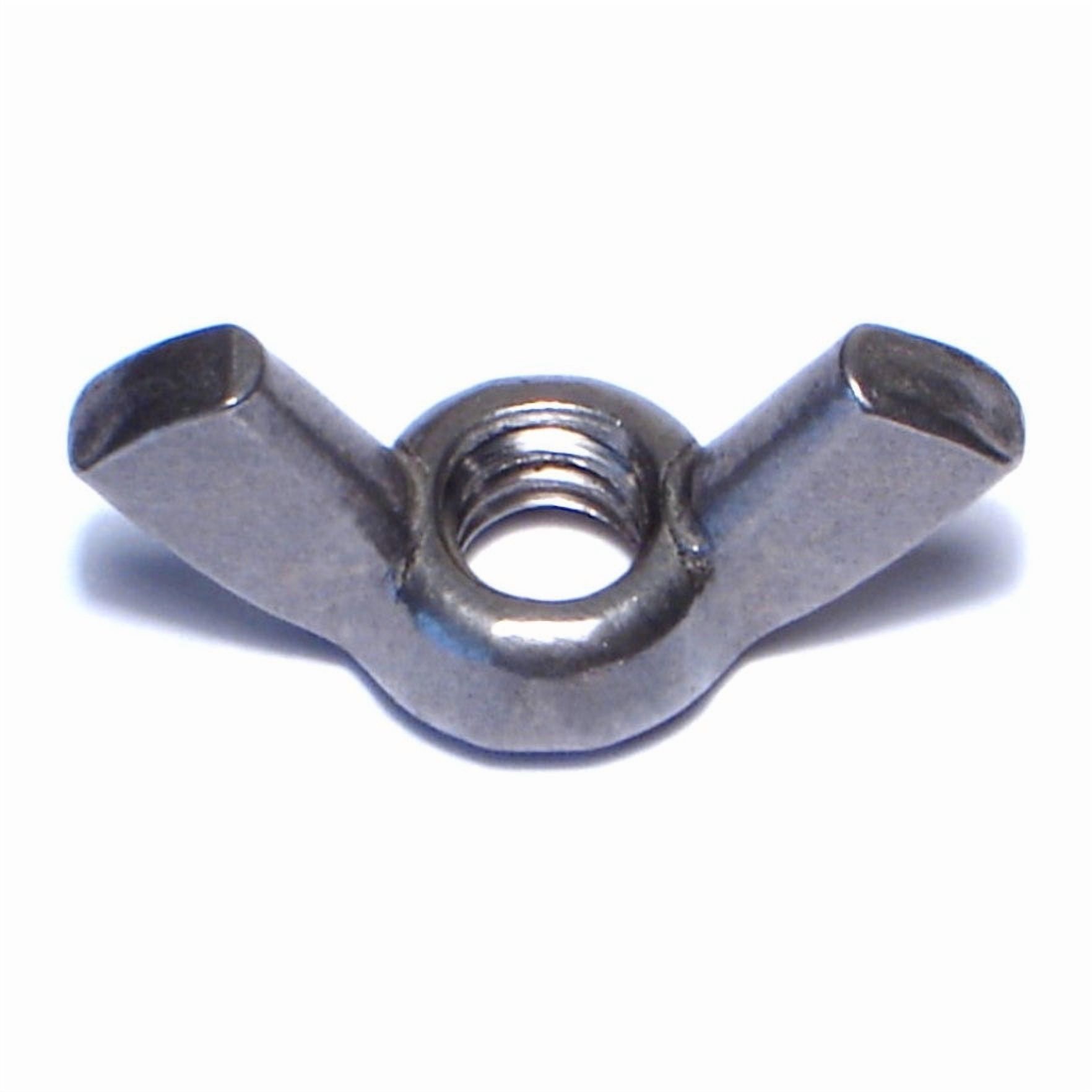 1/4"-20 x 1-3/32" 18-8 Stainless Steel Coarse Thread Cold Forged Wing Nuts WNSS-115