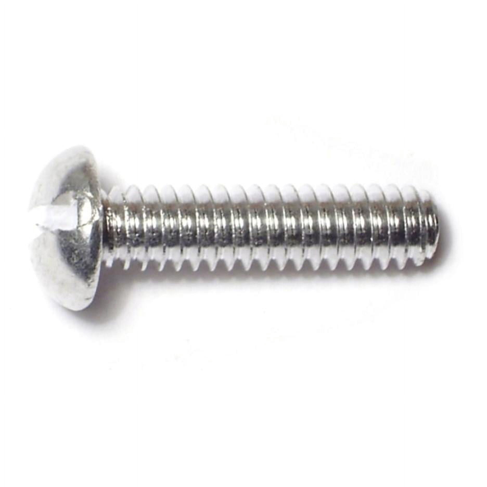 1/4"-20 x 1" Aluminum Slotted Round Head Machine Screws MSRA-119 (18 pcs.)