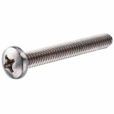 1/4-20 x 1-Inch Stainless Steel Pan Head Phillips Machine Screw 2-Pack
