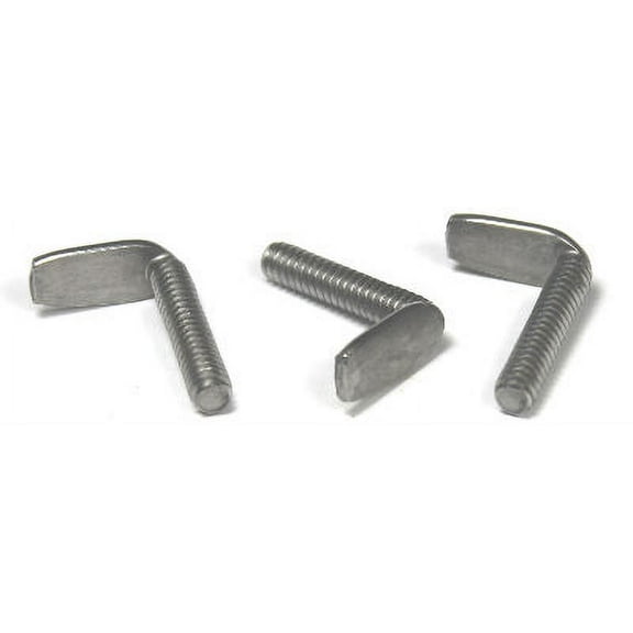 1/4-20 x 1" Weld Screws / L-Shaped 90 Deg. Spade / Steel / Plain - 1000 Piece Carton