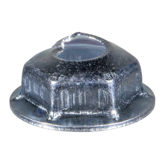 1/4"-20 x 19/32"Zinc Plated Steel Coarse Thread Washer Lock Nuts (10 pcs.)