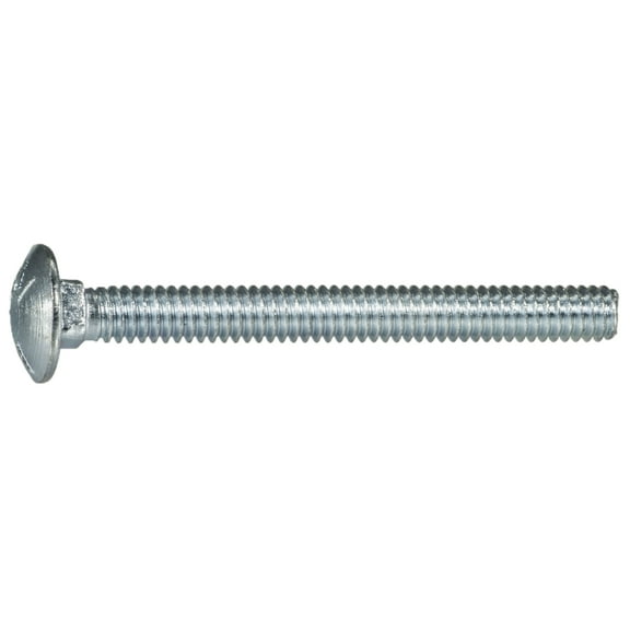 1/4"-20 x 2-1/2" Zinc Plated Grade 5 Steel Coarse Thread Carriage Bolts CBS5-127