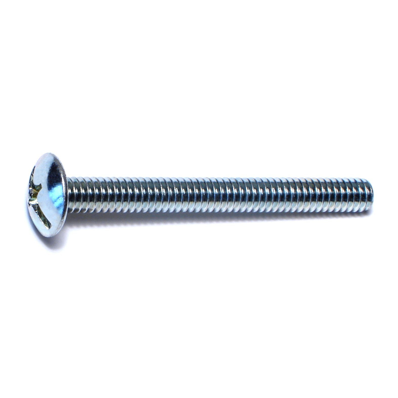 1/4"-20 x 2-1/2" Zinc Plated Steel Coarse Thread Combo Truss Head Machine Screws MSTS-230