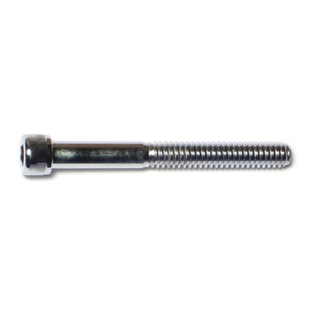 1/4"-20 x 2-1/4" Chrome Grade 8 Knurled Socket Cap Screws SCSKS-090 (10 pcs.)