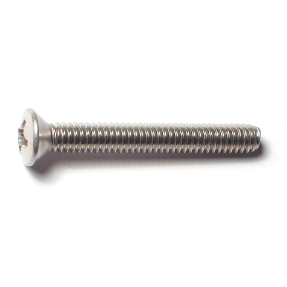 1/4"-20 x 2" 18-8 Stainless Steel Coarse Thread Phillips Oval Head Machine Screws MSOSS-229