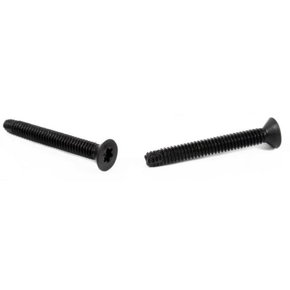 1/4-20 x 2 3/4" Type F / Floorboard Thread Cutting Screws / Six-Lobe (Torx®) / Flat Head / Steel / Black Phos - 750 Piece Carton