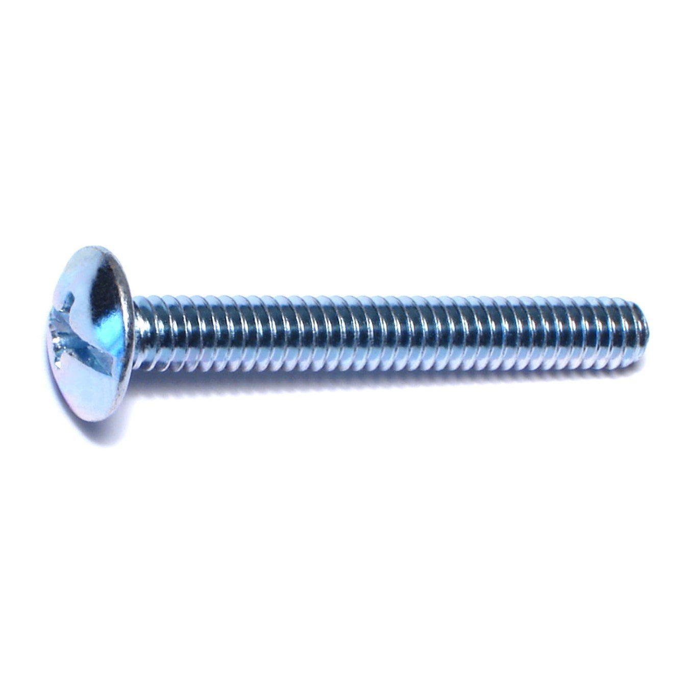 1/4"-20 x 2" Zinc Plated Steel Coarse Thread Combo Truss Head Machine Screws MSTS-227
