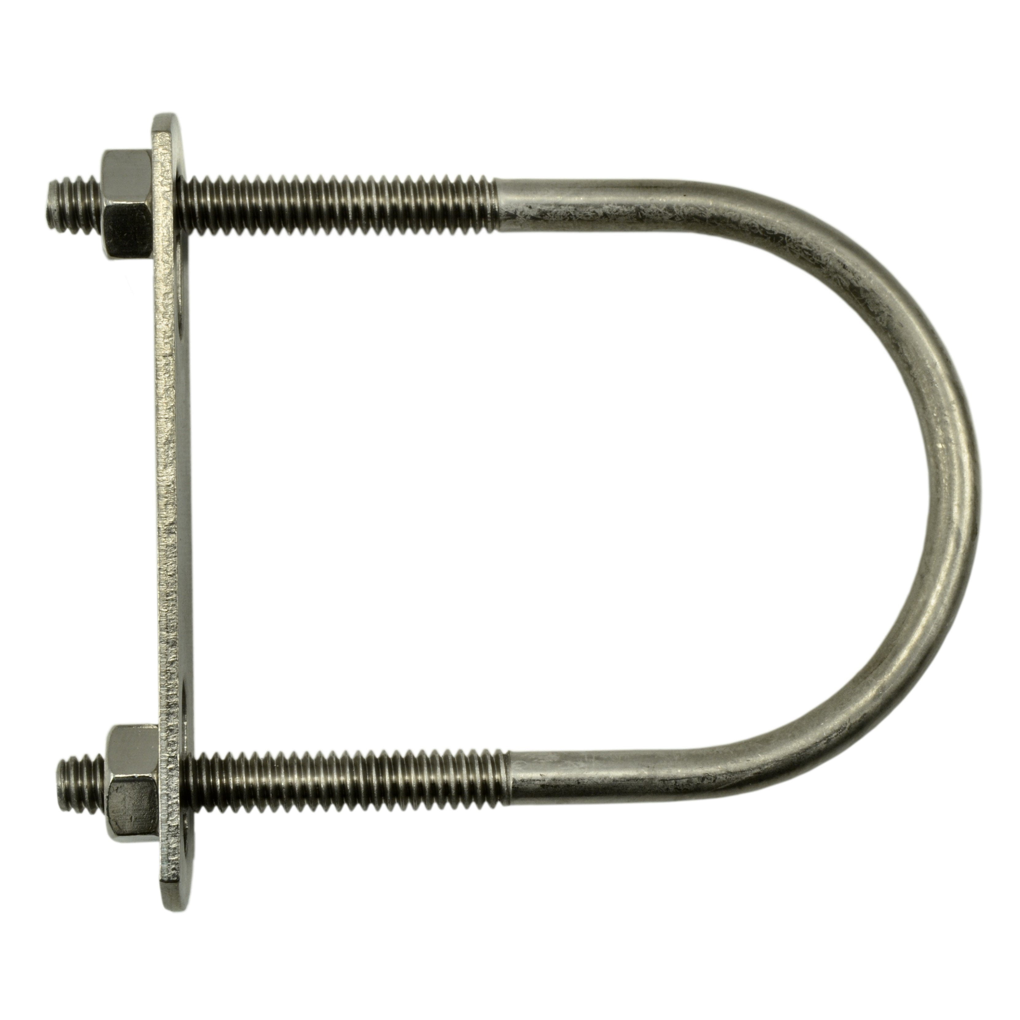 1/4"-20 x 2" x 3-1/2" 18-8 Stainless Steel Round U-Bolt (10 pcs.)
