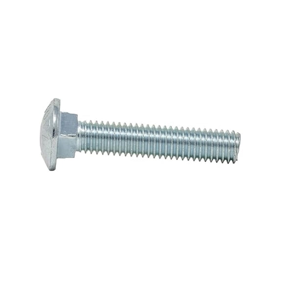1/4"-20 x 3-1/2" (100 Pack) Zinc Carriage Bolt for Exterior Use, Grade 307A, Fully Threaded - by