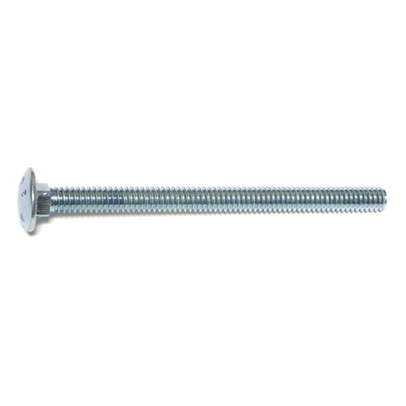 1/4"-20 x 3-1/2" Zinc Plated Grade 2 / A307 Steel Coarse Thread Carriage Bolts CBS-307