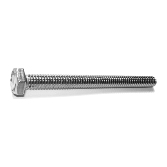 1/4"-20 x 3" 18-8 Stainless Coarse Full Thread Hex Head Tap Bolts (5 pcs.)