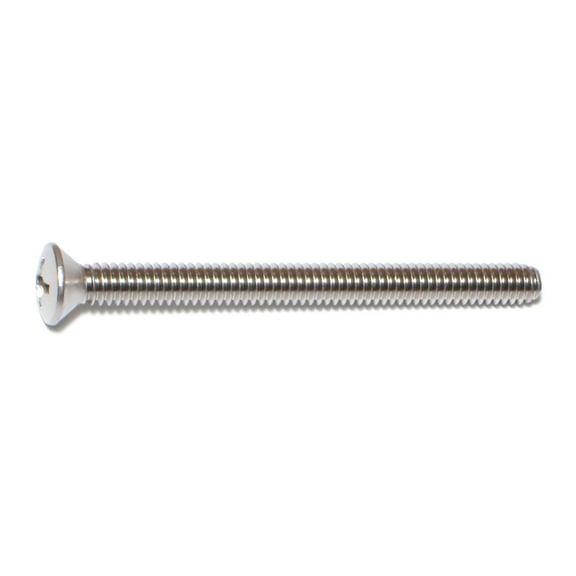 1/4"-20 x 3" 18-8 Stainless Steel Coarse Thread Phillips Oval Head Machine Screws MSOSS-238