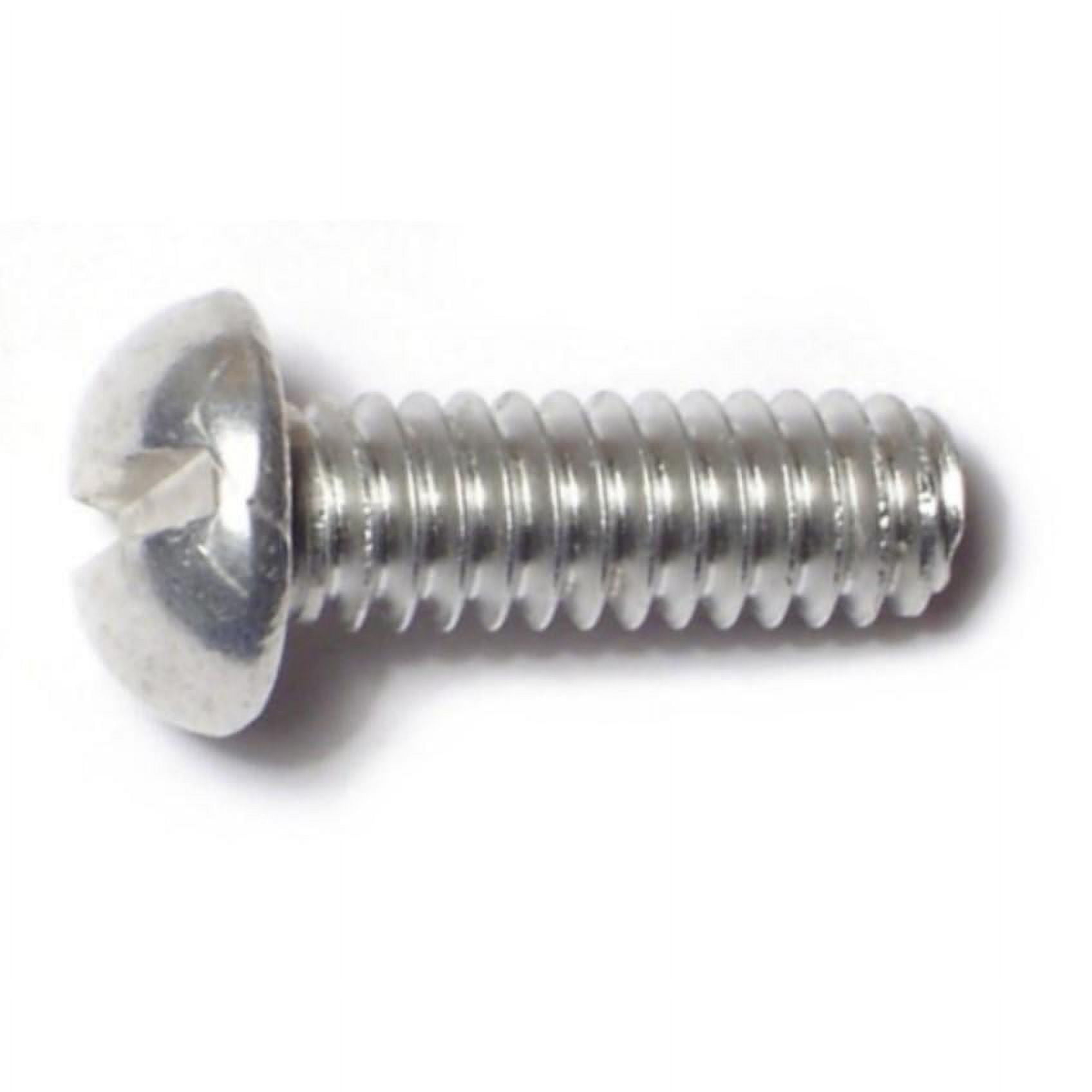 1/4"-20 x 3/4" Aluminum Slotted Round Head Machine Screws MSRA-116 (20 pcs.)