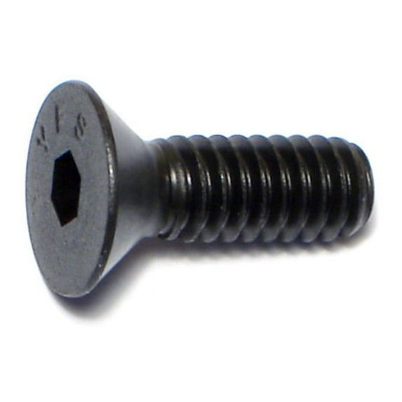 1/4"-20 x 3/4" Plain Steel Coarse Thread Flat Head Socket Cap Screws (8 pcs.)