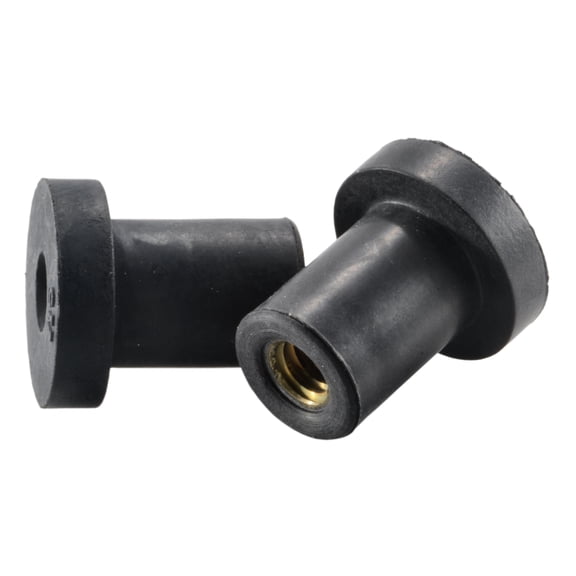 1/4"-20 x 3/4" Rubber Coarse Thread Well Nuts (12 pcs.)