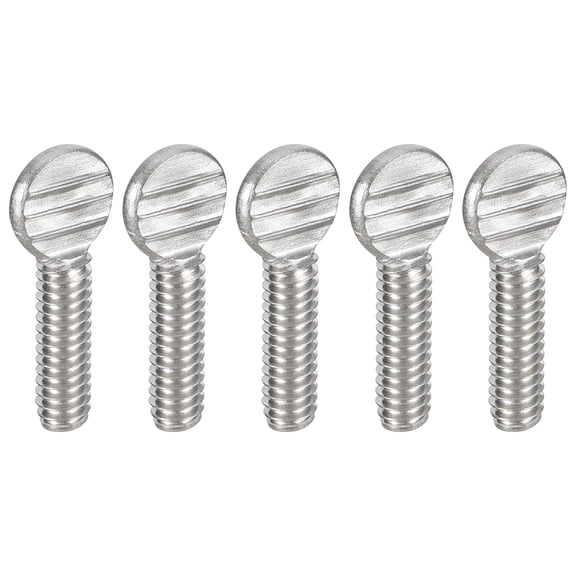 1/4-20 x 3/4" Thumb Screws, 20pack 304 Stainless Steel Fully Thread Screw