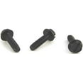 thumbnail image 1 of 1/4-20 x 3/4" Type F Thread Cutting Screws / Slotted / Hex Washer Head / Steel / Black Oxide - 3000 Piece Carton, 1 of 1