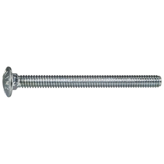 1/4"-20 x 3" Zinc Plated Grade 5 Steel Coarse Thread Carriage Bolts CBS5-130