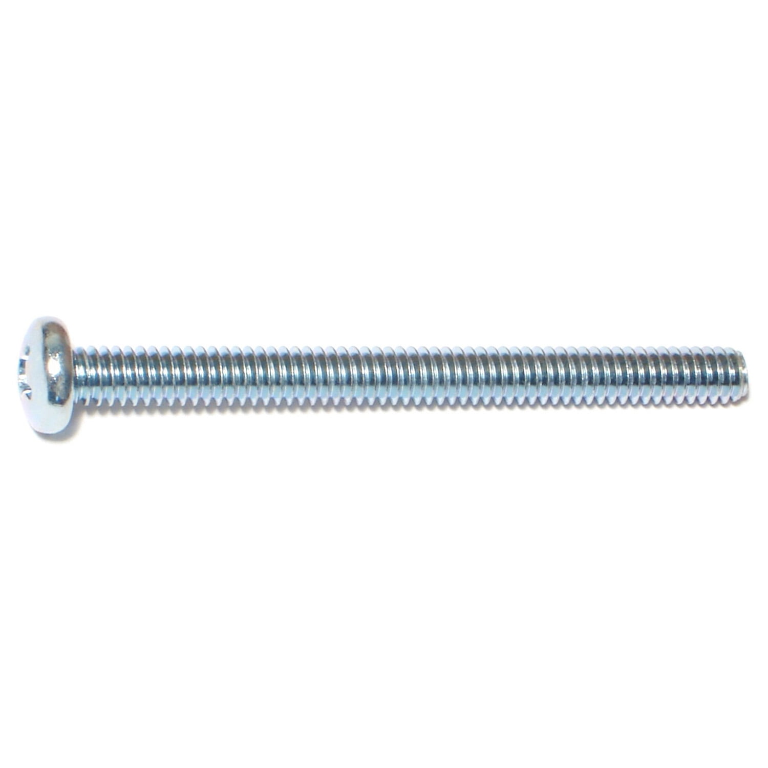 1/4"-20 x 3" Zinc Plated Steel Coarse Thread Phillips Pan Head Machine Screws MSCPS-307