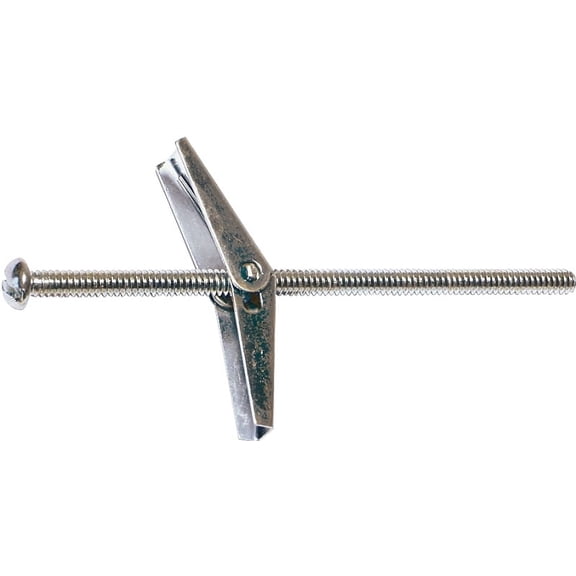 Midwest Fastener 04093 Toggle Bolt with Wing, 3 in L, Zinc, 50/PK, 5/8 in Drill