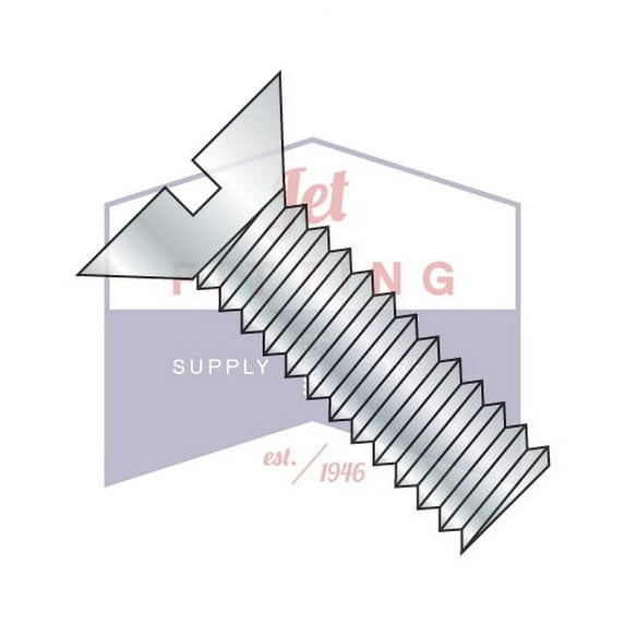 1/4-20 x 4 1/2" Machine Screws | Slotted | Flat Head | Steel | Zinc (Quantity: 500)
