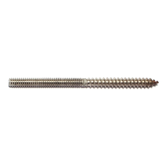 1/4"-20 x 4" 18-8 Stainless Steel Coarse Thread Hanger Bolts HBSS-054 (6 pcs.)