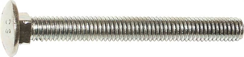 1/4"-20 x 4" Zinc Plated Grade 2 / A307 Steel Coarse Thread Carriage Bolts CBS-313