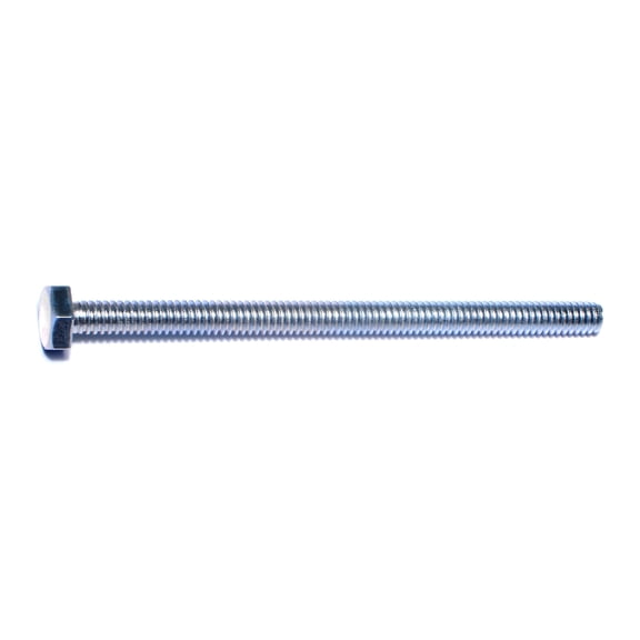 1/4"-20 x 4" Zinc Plated Steel Coarse Full Thread Hex Head Tap Bolts TBHS-035