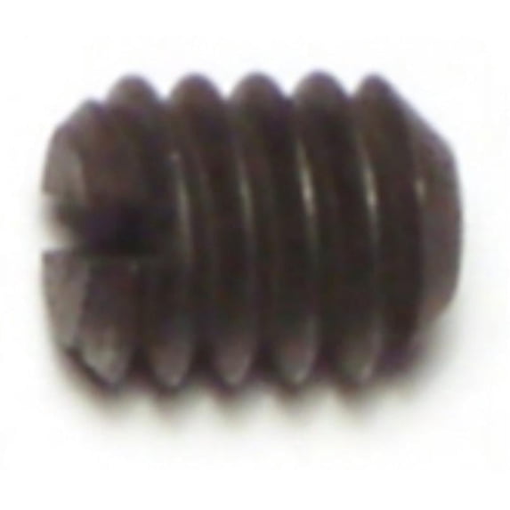 1/4"-20 x 5/16" Steel Coarse Thread Slotted Headless Set Screws (12 pcs.)