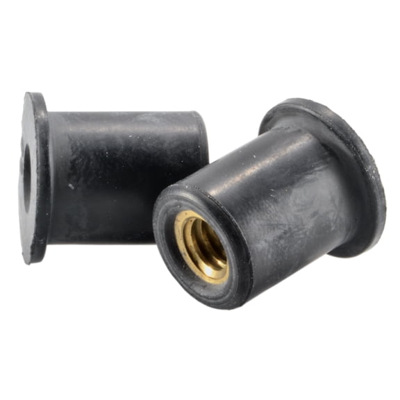 1/4"-20 x 5/8" Rubber Coarse Thread Well Nuts (16 pcs.)