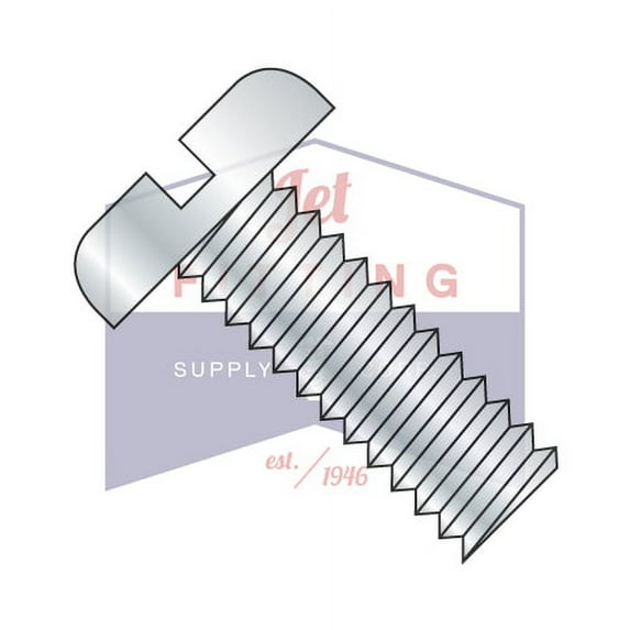 1/4-20 x 5" Machine Screws | Slotted | Pan Head | Steel | Zinc (Quantity: 300)