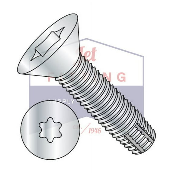 1/4-20 x 7/8" Type F Thread Cutting Screws | Six-Lobe (Torx) | Flat Head | Steel | Zinc (Quantity: 4000)