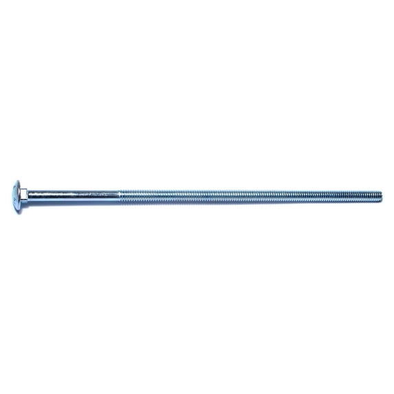 1/4"-20 x 8" Zinc Plated Grade 2 / A307 Carriage Bolts (100 pcs)