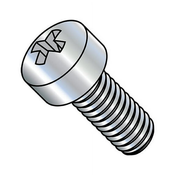 1/4-20X1/2 Phillips Fillister Head Machine Screw Fully Threaded Zinc (Pack Qty 3,000) BC-1408MPL