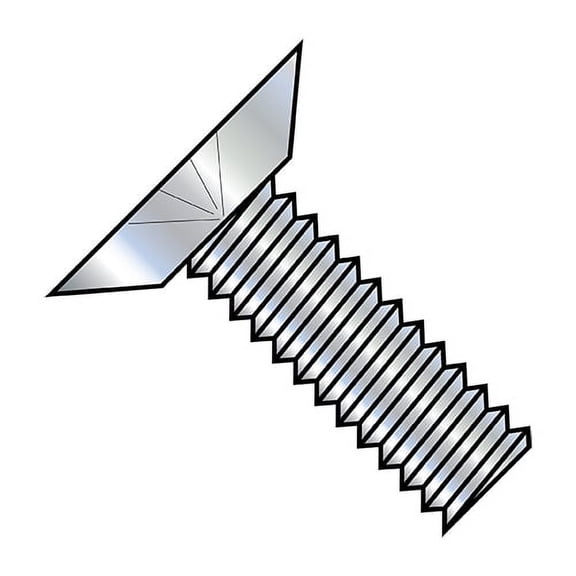 1/4-20X1/2 Phillips Flat Undercut 100 Degree Machine Screw Fully Threaded Zinc (Pack Qty 4,000) BC-1408MPU1