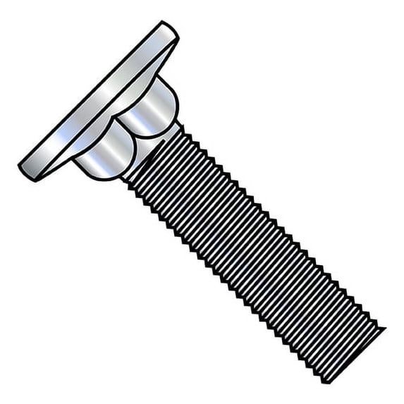 1/4-20X1 7/8 Carriage Bolt Flat Head Diameter .570-.640 Head Hgt .078-.107 Full Thread Zinc (Pack Qty 1,200) BC-1430CF