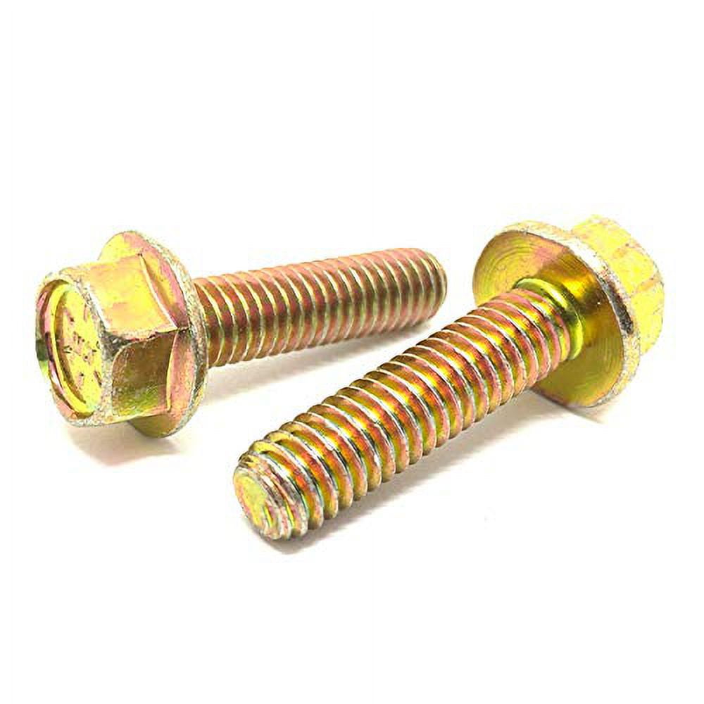 1/420X1" Grade 8 Hex Bolts Screws Coarse Full Threads Zinc Yellow