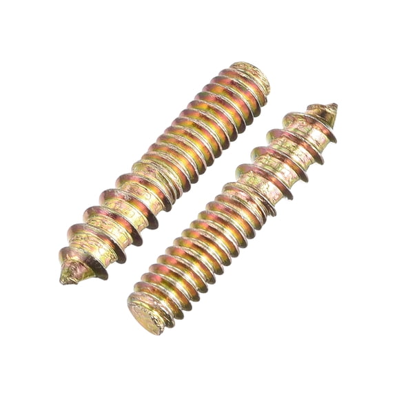 1/4-20x1-1/4" Hanger Bolts, 8 Pack Double Ended Screws Wood Dowel Screws