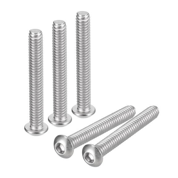 1/4-20x1-7/8" Button Head Socket Cap Screws, 20 Pack 304 Stainless Steel Screws