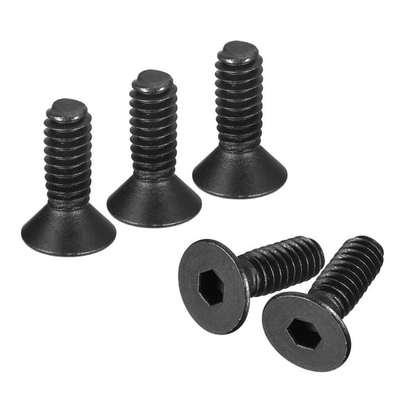 1/4-20x3/4" Flat Head Socket Cap Screws, 10.9 Grade Carbon Steel Screw Bolts Fasteners 20Pack