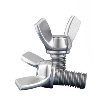 ShearLoc 1/4-20 X 3/8 Thumb Screws – Stainless Steel With Plastic Knob – 10 Pack, Made In USA (Grade 5, Inch)