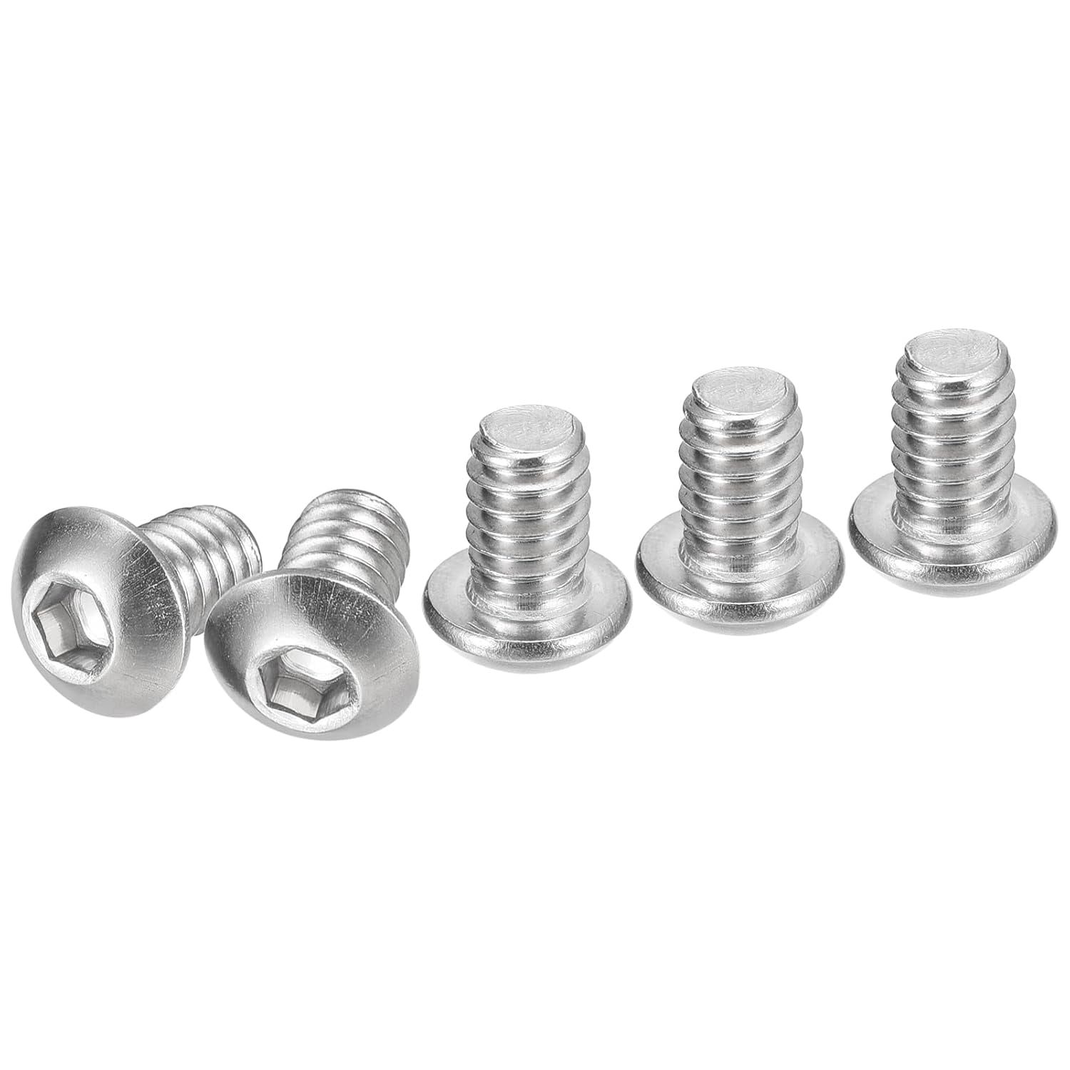 Brighton 50pk 1/4-20 X 3/8” Button Head Socket Cap Screws - Black Oxide Alloy Steel (Allen Drive)