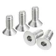 1/4-20x5/8" Flat Head Socket Cap Screws, 304 Stainless Steel Hex Socket Drive Fasteners Bolts 20Pack