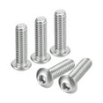 thumbnail image 1 of 1/4-20x7/8" Button Head Socket Cap Screws, 50 Pack 304 Stainless Steel Screws, 1 of 5