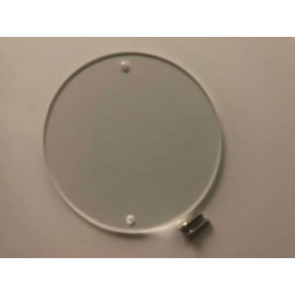 1/4 (.22 to .25) Thick 7 Diameter Reusable Clear Plastic Pipe Flange Cover